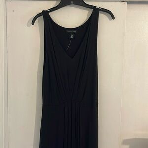 Adrienne Vittadini Maxi Dress, Sleeveless, Black, Small